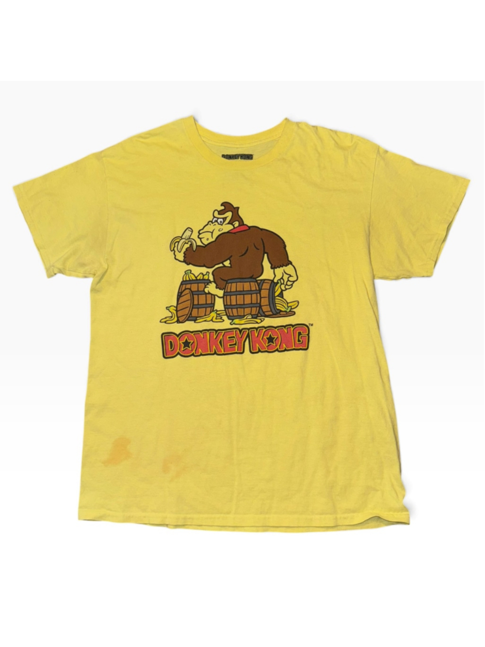 Nintendo Donkey Kong Graphic T-Shirt Yellow Size L